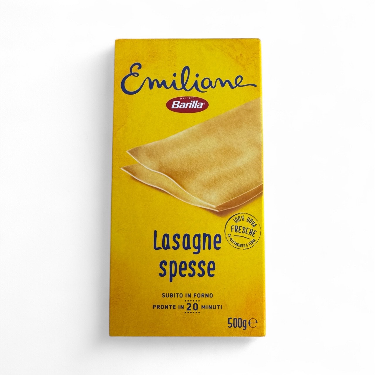 Barilla Emiliane Lasagne All'Uovo Spesse 500g