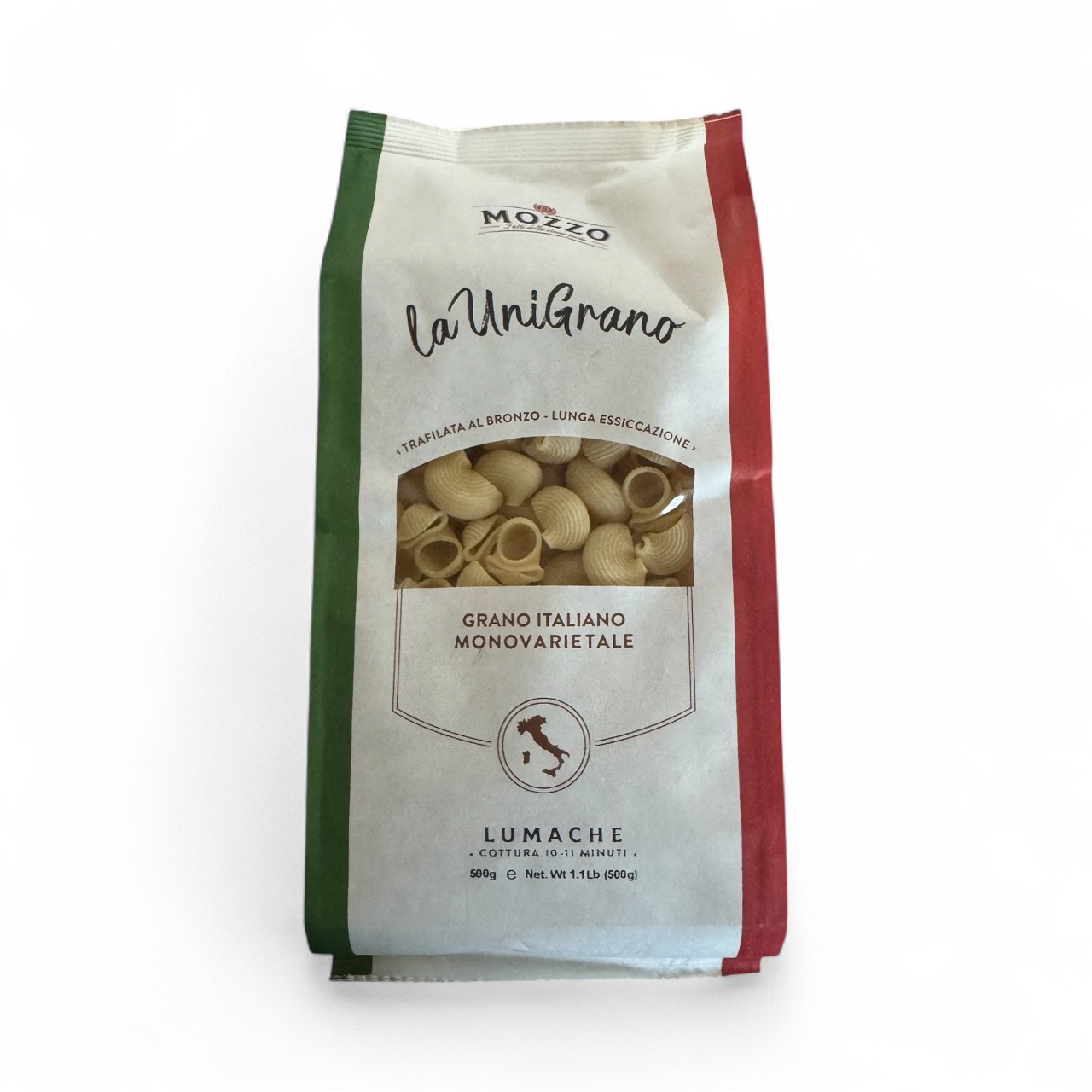 Mozzo Lumache la UniGrano – Włoski Makaron z Pszenicy Durum (500g)