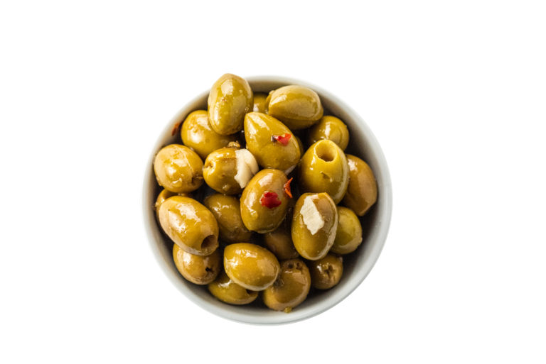 Olive Denocciolate Verdi Condite – Włoskie Oliwki Zielone Drylowane Marynowane