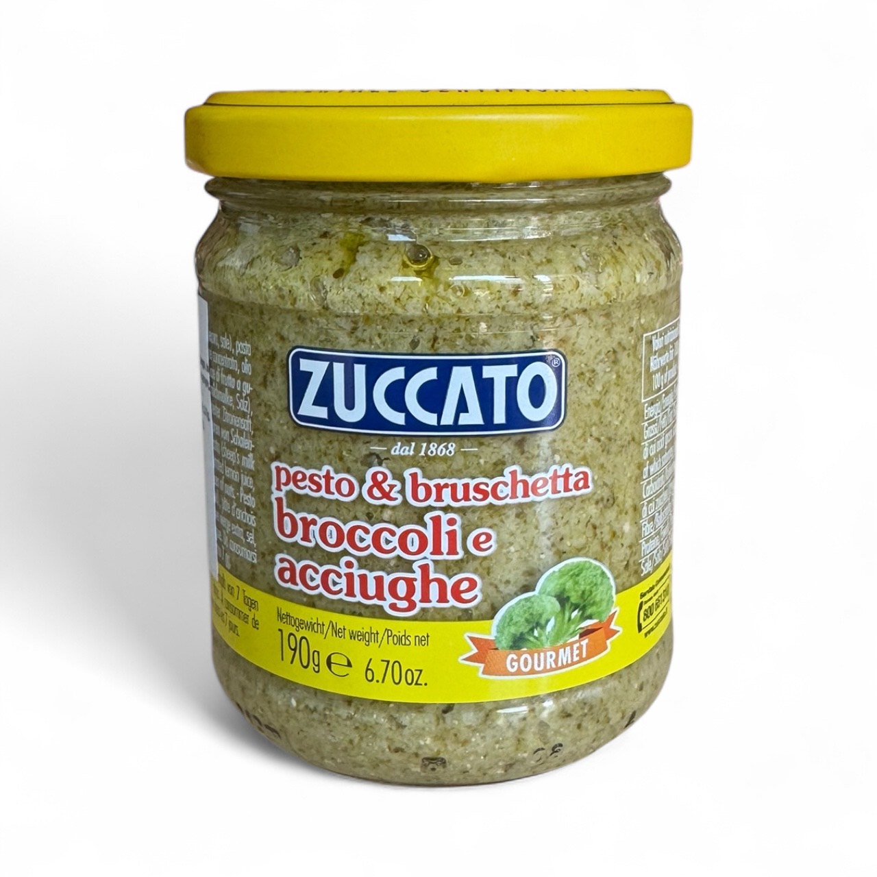 Zuccato Pesto & Bruschetta Broccoli E Acciughe 190g