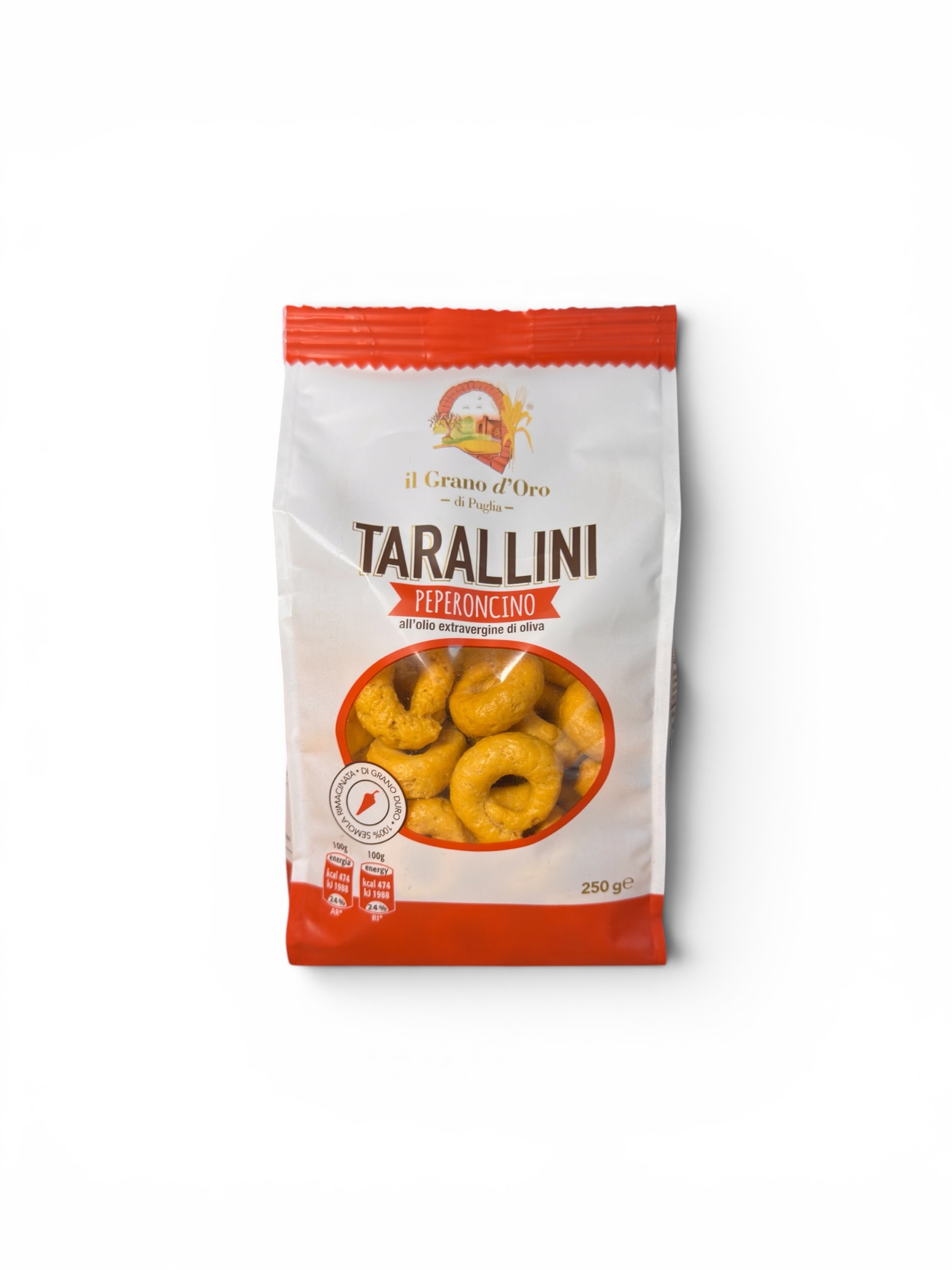 Tarallini Peperoncino – Tradycyjne Włoskie Przekąski z Papryczką Chili (250g)